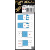 HGW 1/48 Sopwith Camel - Dark Wood Imitation decals - 548029 for Eduard kit