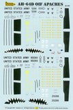 TwoBobs 1/48 scale AH-64D OIF Apaches decal sheet - 48-085