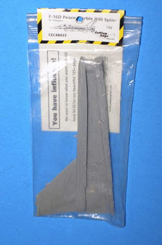 Cutting Edge 1/48 resin F-16D Peace Marble II/III Spine for Hasegawa - CEC 48433