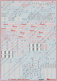 Begemot 1/48 decals for Su-27 Flanker family full stencil - 48-009