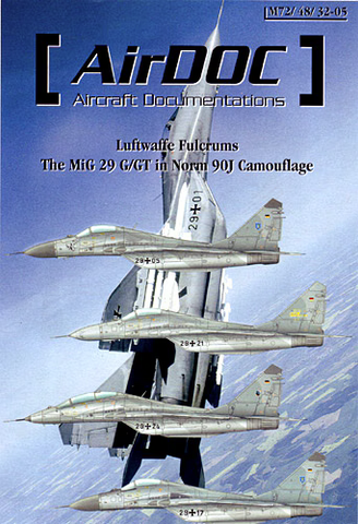 AirDoc 1/48 decals Luftwaffe Fulcrums MiG-29 G/GT in Norm 90J Camo. M48-05