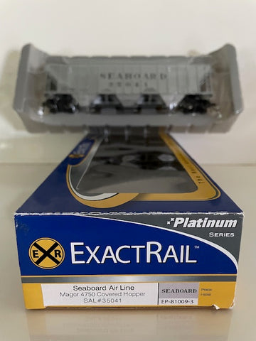 ExactRail HO scale Seabord Air Line Magor 4750 Covered Hopper SAL#35041