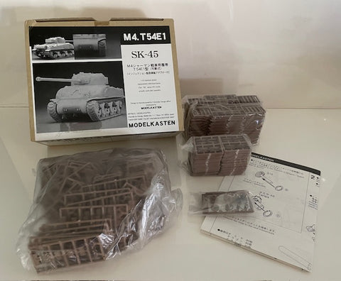 Modelkasten 1:35 Injection Plastic Tracks for M4. T54E1 - part #SK-45