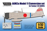 Wolfpack 1/32 scale resin A6M2a Zero Model 11 Conversion for Tamiya - WPD32006