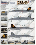 TwoBobs 1/48 scale decals F/A-18C VFA-25 First of Fleet - 48-059