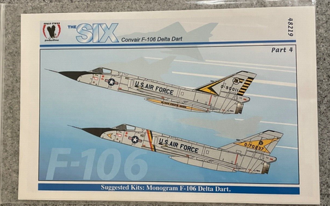 Eagle Strike Decals 1:48 #48219 F-106 Delta Darts Monogram, Revell, Trumpeter