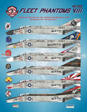 Bullseye 1/48 Decal 48056 - F-4N Phantom II Fleet Phantoms VIII for Tamiya