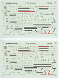 Aeromaster 1/48 scale F-86 Stencils decal sheet - 148-026