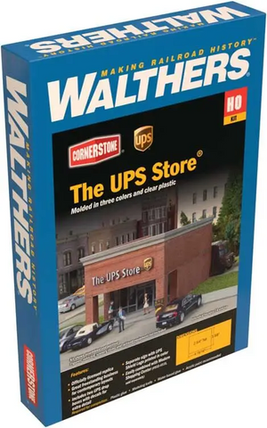 Walthers 933-4112 HO The UPS Store (R) plastic assembly kit