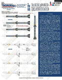 TwoBobs 1/48 scale AIM-120B/C and AGM-88 Missile Markings decal sheet - 48-095