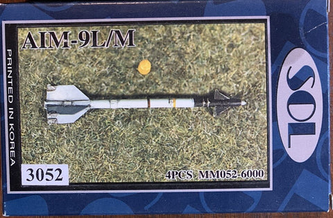 SOL 1/48 resin cast AIM-9L/M - 4pcs - 3052
