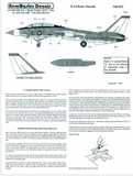 Aeromaster 1/48 scale F-14 Basic Stencils- decal sheet 148-023