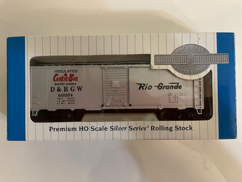 Bachmann 17039 HO Scale 40' Box Car, Denver & Rio Grande Western Cookie Box