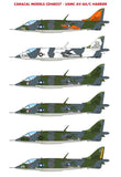Caracal 1/48 scale USMC AV-8A/C Harrier decals - CD48027