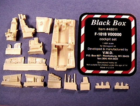 Black Box 1/48 resin F-101B Cockpit set for Monogram - 48011