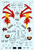 Aeromaster 1/48 decal sheet Vikings of the Fleet, Lo Visibility, Pt IV - 48-551
