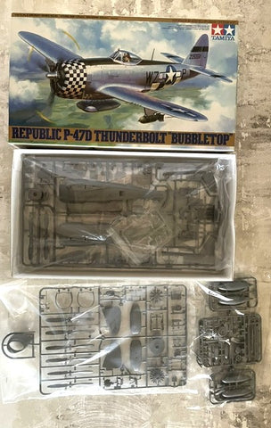 Tamiya 1/48 scale P-47D Thunderboly Bubbletop aircraft kit 61090