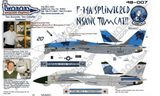 TwoBobs 1/48 scale decals F-14A Splintered NSAWC Tomcat - 48-007