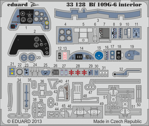 Eduard 1/32 photoetch 33128 - for Bf 109G-6 interior for Revell