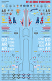 Caracal 1/72 decals Air Force RF-4C Recce Phantoms Part 1 - CD72151