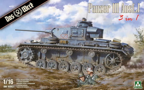 Das Werk 1/16 Scale Panzer III Ausf.J 3in1 - No. DW16002