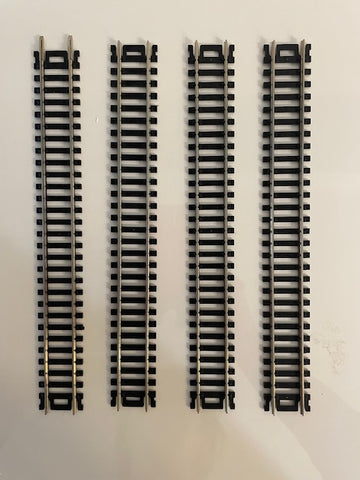 Atlas #150 HO Scale - Code 100 - 9" Straight Track - (Black Ties) 4 pcs bulk