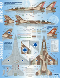 IsraDecal 1/72 scale IAF F-16C/D Block 30 & 40 decals
