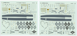 Aeromaster 1/48 scale F-18 Hornet Stencils decal sheet - 148-022