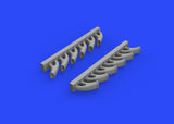 Eduard Brassin 1/48 resin Tempest Mk. V exhaust stacks - 648418 - for Eduard