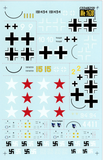 Cutting Edge 1:48 scale Me 163 B decal sheet - CED48259