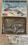 Monogram 4 classic jets in 1/48 scale F-84F, F-100, F-80, Hawker Harrier lot
