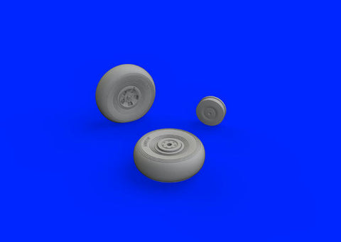 Eduard 1/48 scale Brassin Tempest Mk. V Wheels early- 648420 for Eduard kit