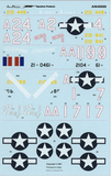 Aeromaster 1/48 scale Tuskegee P-40s decals - Squadron Prods AN48800