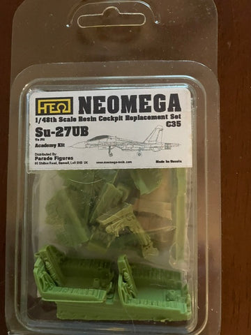 NeoMega 1/48 scale resin Su-27UB cockpit set for Academy - C35