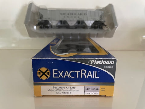 ExactRail HO scale Seabord Air Line Magor 4750 SAL#35064 - Covered Hopper