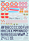 UPNORTH 1/48 scale decals Dassault Mirage IVA/Mirage IVP (1966-2005) - 48-001