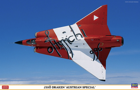 Hasegawa 1/48 scale J35Ö Draken 1000 Year Austrian Special 07519