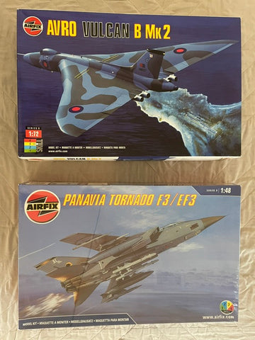 Airfix 1/48 Panavia Tornado F3/EF3 & 1/72 Avro Vulcan B Mk combo 09175 & 09002