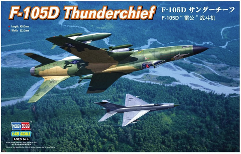HobbyBoss 1:48 Scale F-105D Thunderchief aircraft kit 80332
