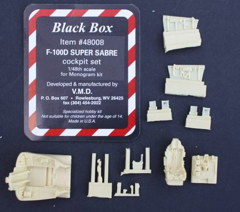 Black Box 1/48 resin F-100D Super Sabre Cockpit set for Monogram - 48008