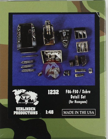 Verlinden 1/32 scale F-86 / F-30 Sabre Detail Set for Hasegawa #1232 - NOS