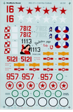 Aeromaster 1/48 MiG-21's: Cold War Fishbeds decal sheet - 48-241