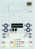 Cutting Edge 1:48 scale Skyraider AD-3/4/6/7 & A-1H/J decals - CED48099