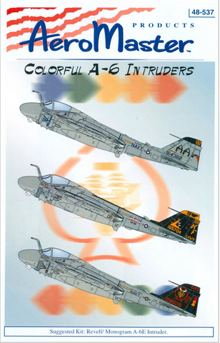 Aeromaster 1/48 scale Colorful A-6 Intruders decals - 48-537