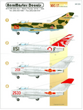 Aeromaster 1/48 scale MiG 17 Collection, Part I decal sheet - 48-324