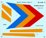 Aeromaster 1/48 scale Su-22 Fitters, Part 1r decals - 48-246
