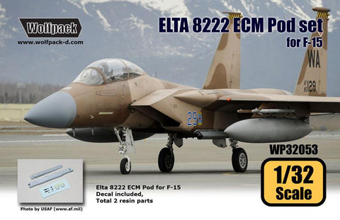 Wolfpack 1/32 scale resin ELTA 8222 ECM Pod set for F-15 - WP32053