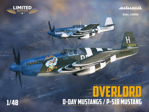Eduard 1/48 scale kit Overlord D-Day Mustangs P-51B DUAL COMBO - 11181