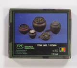 Verlinden 1/35 scale Stone Jars / Vietnam 5pcs - #362 - New Old Stock