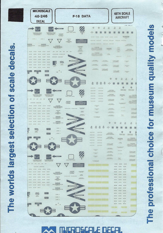 Microscale 1:48 Decals F-18 Hornet Data - 48-246